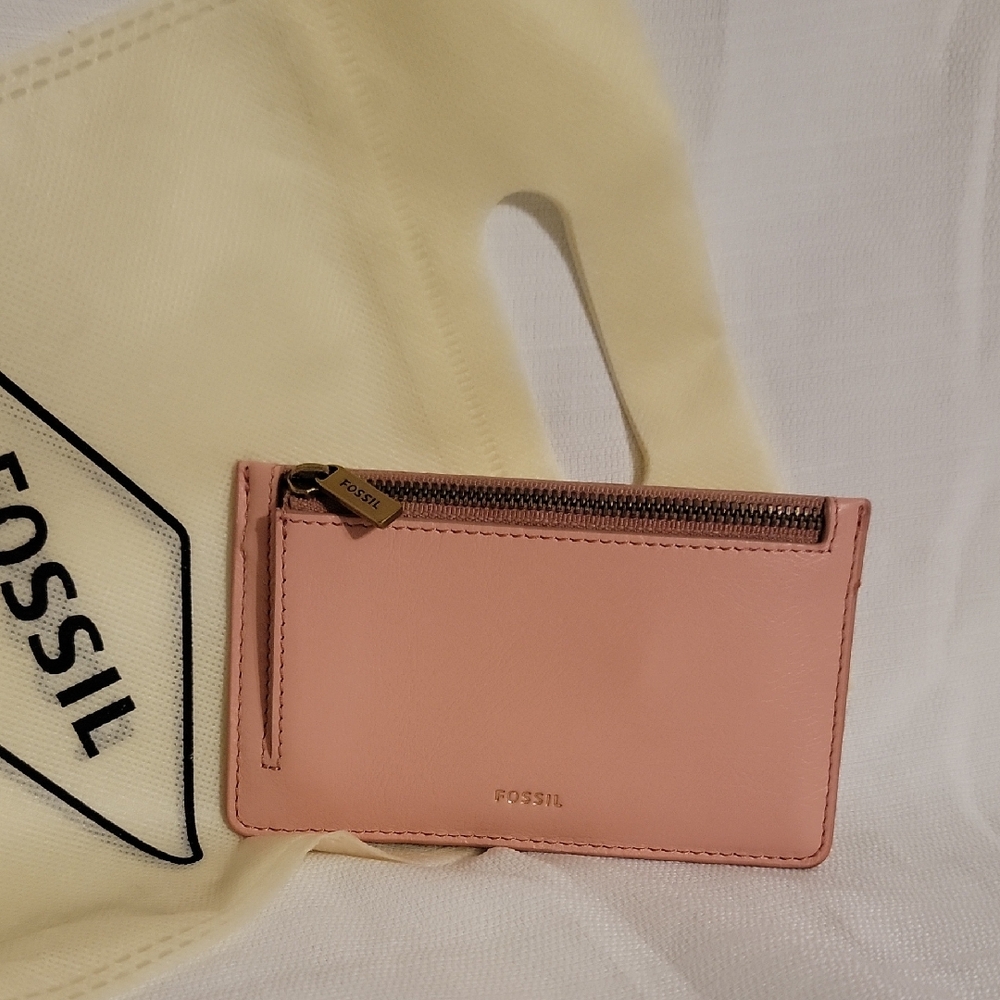 Fossil Logan Zip Coin in Rosr Dust Key & Card Holder